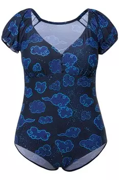 Купальник-бралетт Ulla Popken, цвет Blue/marine blue/Azure