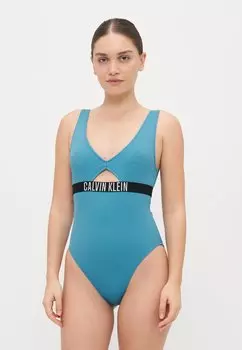 Купальник Calvin Klein Swimwear, сине-серый