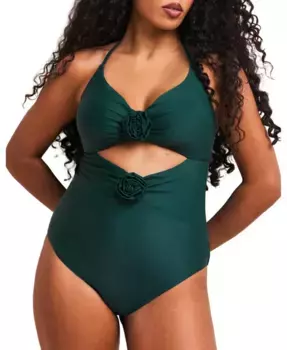 Купальник цельный Zola Swimwear Plus Size Adore Me, зеленый