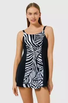 Купальник - Черный - Цветочный принт Ayyldz