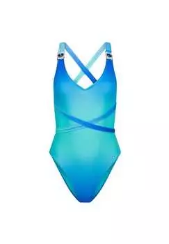 Купальник Club tropicana с отделкой из сверкающих камней Moda Minx, голубой