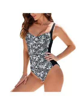 Купальник COFI 1453 Rschen Design am Bauch, цвет schwarz-wei