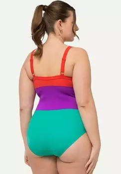 Купальник COLORBLOCK PLUNGING NECKLINE Ulla Popken, зеленый