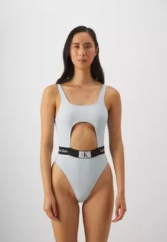 Купальник CUT OUT ONE PIECE Calvin Klein Swimwear, синий на память