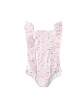 Купальник для девочек с принтом единорога и бантом на спине Dadati, цвет Rosa