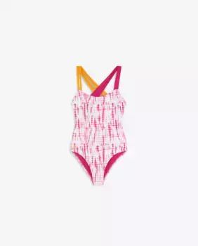 Купальник для девочки из технической ткани с принтом Scalpers, розовый