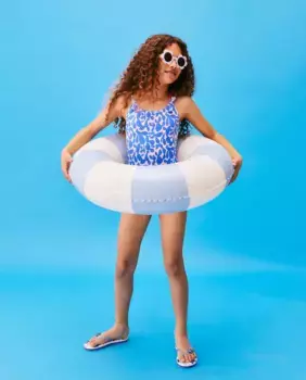 Купальник для девочки коллекция кактусов Kids El Corte Ingls, белый