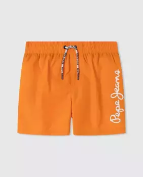 Купальник для мальчиков Логотип Pepe Jeans, оранжевый