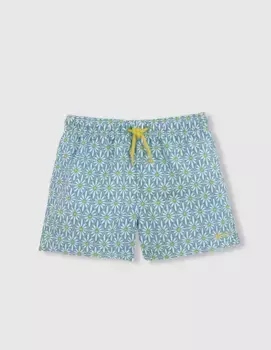 Купальник для мальчиков с цветочным принтом и кулиской Gocco, бирюзовый