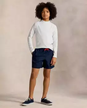 Купальник для мальчиков с логотипом Polo Ralph Lauren, тёмно-синий