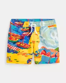 Купальник для мальчиков с принтом Polo Ralph Lauren, многоцветный