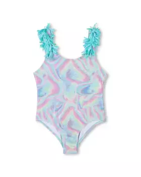 Купальник для малышки с разноцветными пайетками Billieblush, многоцветный