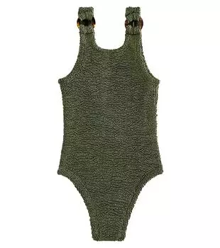 Купальник домино Hunza G, зеленый