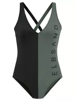 Купальник ELBSAND, цвет schwarz/oliv