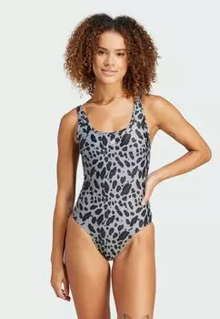 Купальник ESSENTIALS ANIMAL U-BACK adidas Sportswear, цвет black white