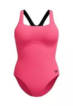 Купальник "flex band" устойчив к хлору быстросохнущий Speedo, розовый