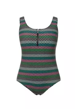 Купальник FRONT ZIP Ulla Popken, черный