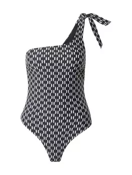 Купальник-футболка Karl Lagerfeld CHEEKY, черный