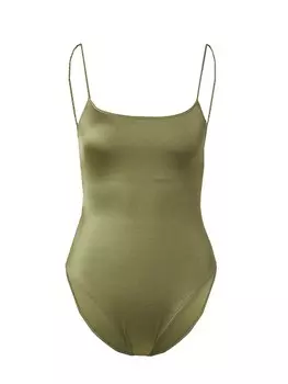 Купальник-футболка ROXY BRILHO, зеленый