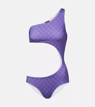 Купальник GG с вырезом Gucci, Lilac