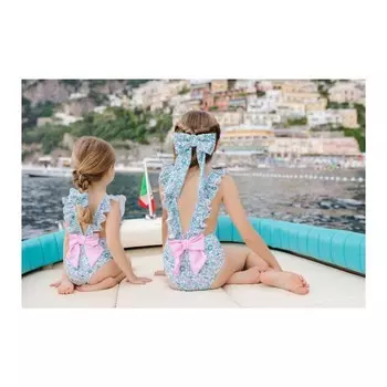 Купальник Girls Betsy цвета морской волны sal & pimenta