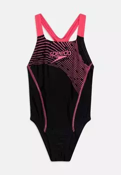 Купальник GIRLS MEDLEY LOGO MEDALIST Speedo, цвет black/fandango pink