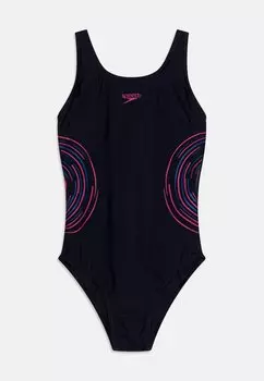 Купальник GIRLS PLACEMENT MUSCLEBACK Speedo, цвет true navy/electric pink