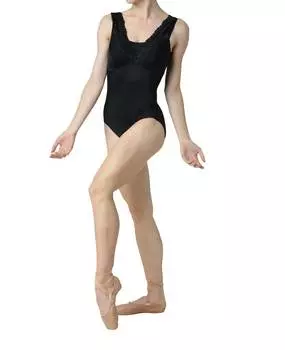 Купальник Giselle Lace с V-образным вырезом черного цвета Danznmotion
