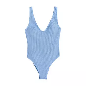 Купальник H&amp;M High Leg Mayo, светло-синий