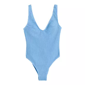 Купальник H&amp;M High Leg, светло-голубой