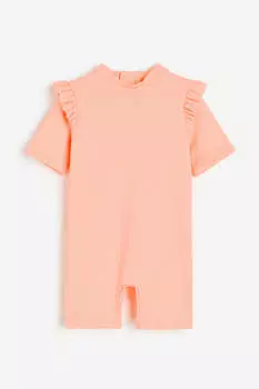 Купальник H&amp;M UPF 50, светлый коралловый