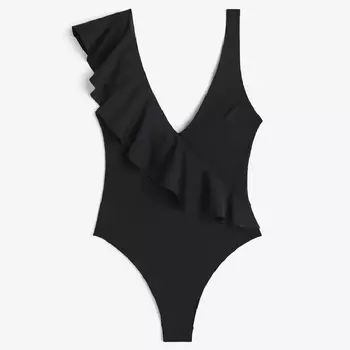 Купальник H&M Padded-cup High-leg, черный