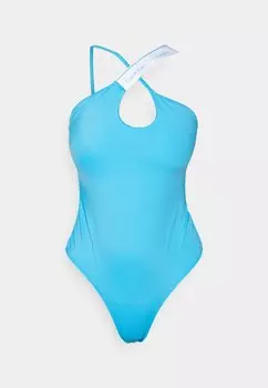 Купальник Halter One Piece Calvin Klein, малибу синий