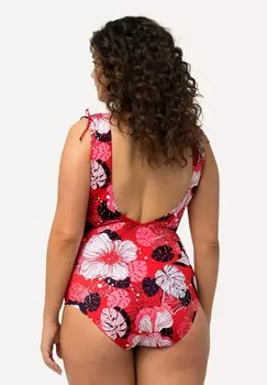 Купальник HAWAIIAN FLOWER PRINT Ulla Popken, красный