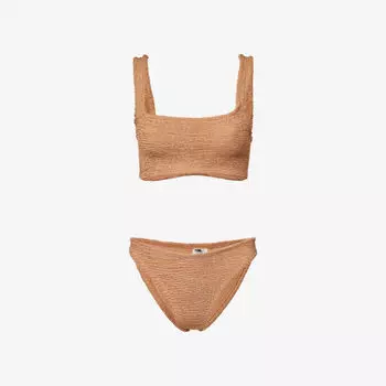 Купальник Hunza G Xandra мягкий однотонный, бежевый