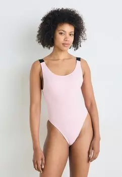 Купальник INTENSE POWER SCOOP BACK ONE PIECE Calvin Klein Swimwear, светло-розовый