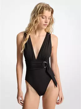 Купальник из эластичного нейлона Michael Kors, черный
