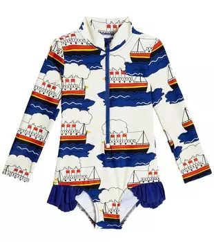 Купальник из рашгарда с принтом Mini Rodini, разноцветный