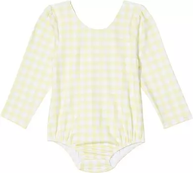 Купальник Janie and Jack Gingham Boy Rashguard Swim, желтый