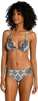 Купальник La Blanca Oasis Tile Triangle Bra, цвет Black/White