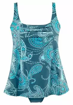 Купальник LASCANA Badekleid, цвет petrol bedruckt