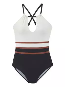 Купальник LASCANA, белый/черный