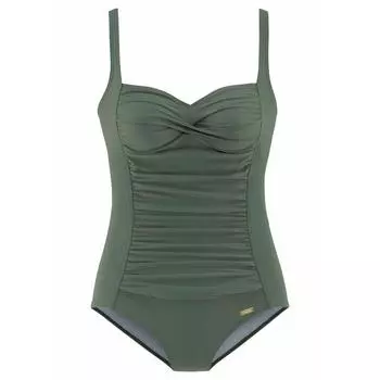 Купальник LASCANA с лифом спереди женский, цвет gruen
