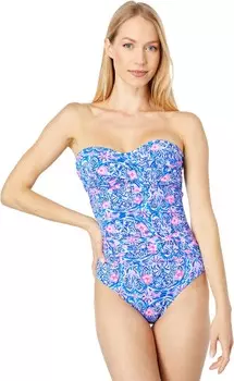 Купальник Lilly Pulitzer Flamenco One-Piece, цвет Blue Peri Takin It Easy