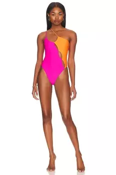 Купальник Lovers and Friends Peek A Boo, цвет Orange & Pink