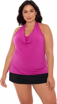 Купальник Magicsuit Plus Size Solid Sophie Tankini, цвет Hibiscus