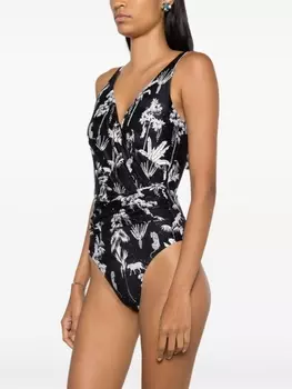 Купальник Maisa с графичным принтом Lygia & Nanny, черный