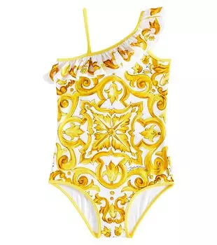 Купальник майолика Dolce&Gabbana, желтый
