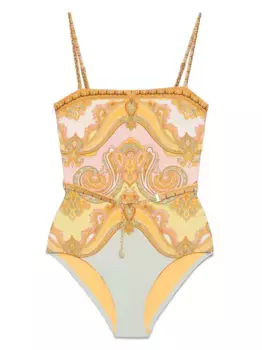 Купальник Maxine Chain ZIMMERMANN, оранжевый