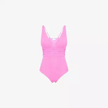 Купальник Melissa Odabash Panarea с V-образным вырезом, розовый
